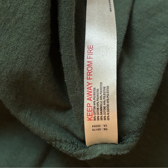 Free People FP Beach Daybreak Vintage Yoke Henley GREEN Maxi Dress LARGE BOHO - Picture 16 of 16